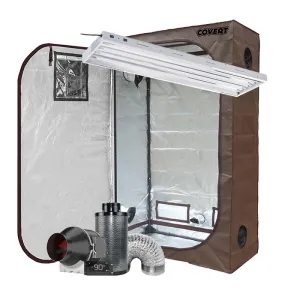 Covert 2' x 4' Fluorescent T5 Grow Tent Kit With Automated Ventilation Package