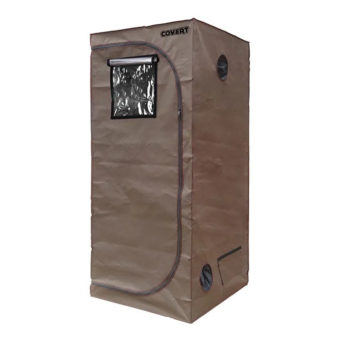 Covert 3' x 3' 150 Watt UFO LED Grow Tent Kit With Automated Ventilation Package