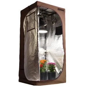 Covert 3' x 3' 150 Watt UFO LED Grow Tent Kit With Automated Ventilation Package