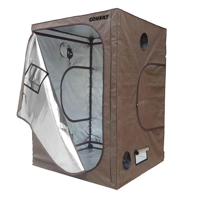 Covert 4' x 4' Scynce LED Raging Kush 2.0 650 Watt Grow Tent Kit With Automated Ventilation Package