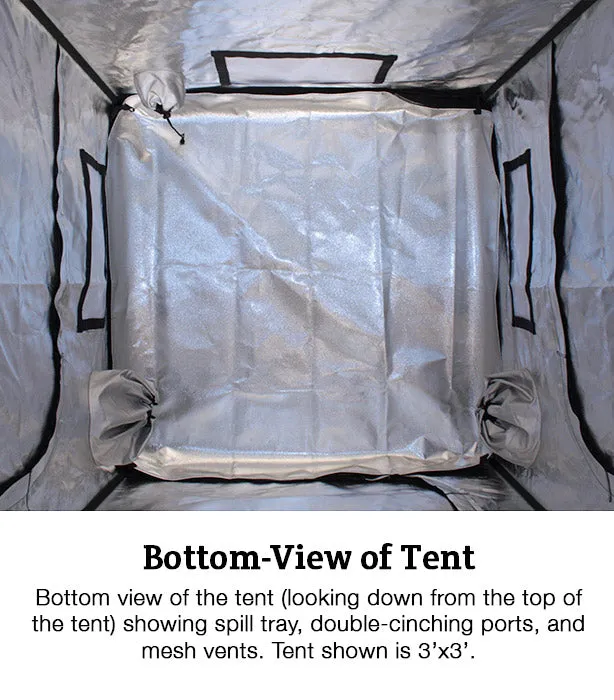 Covert 4' x 4' Scynce LED Raging Kush 2.0 650 Watt Grow Tent Kit With Automated Ventilation Package