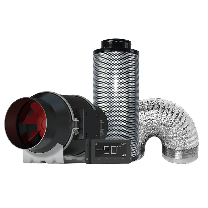 Covert 4' x 4' Scynce LED Raging Kush 2.0 650 Watt Grow Tent Kit With Automated Ventilation Package