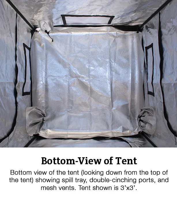 Covert 4' x 8' Growers Choice ROI-E420 LED Grow Tent Kit With Automated Ventilation Package