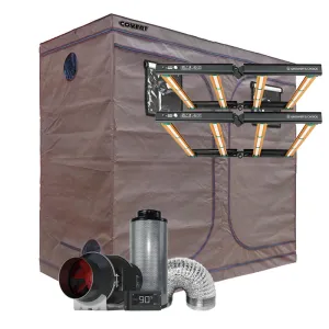Covert 4' x 8' Growers Choice ROI-E420 LED Grow Tent Kit With Automated Ventilation Package