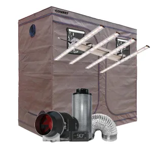 Covert 4' x 8' LED-X 500 Grow Tent Kit With Automated Ventilation Package