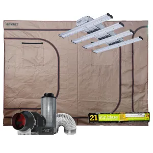 Covert 4' x 9' LED-X 250 Perpetual Harvest Multi-Chamber Grow Tent Kit With Automated Ventilation Package