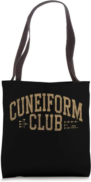 Cuneiform Club Ancient Sumer Funny History Tote Bag