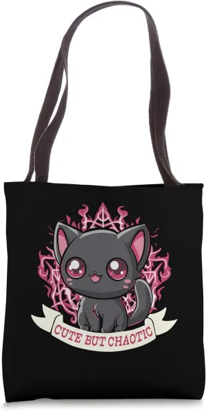 Cute But Chaotic Kitten Cat Tote Bag