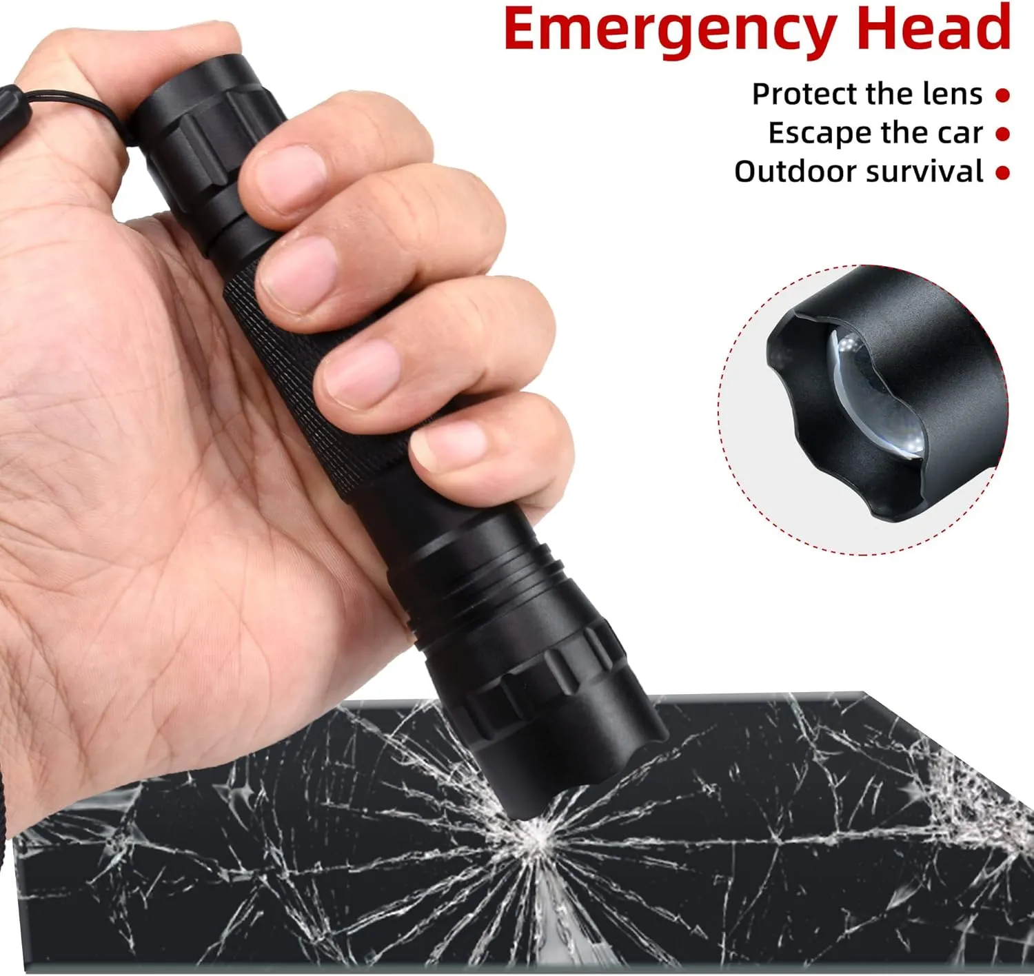 DARKBEAM Red Light Flashlight Tactical LED USB Rechargeable Zoom Flood/Spot Light Kit, Portable Mini Redlight for Night Hunting, Observation, Fishing, Astronomy, Stargazin, Rescue, with Clip