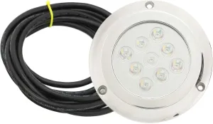 DC 12V‑24V Marine Underwater Light, Marine Dome Lighting, Yacht Underwater Light Tempered Glass IP68 Waterproof for Swimming Pool Marine Yacht Accessories (RGB)