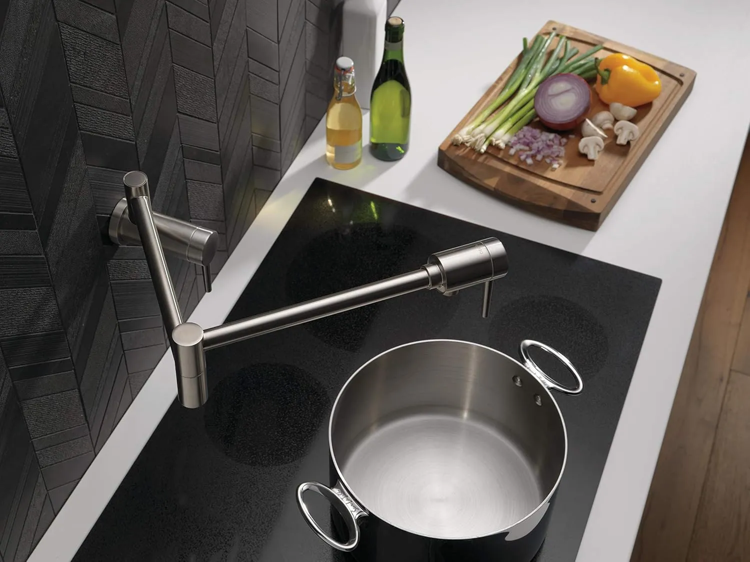 Delta 1165LF-SS Pot Filler, 5.19 x 2.13 x 24.19 inches, Stainless