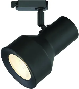 Designers Fountain EVT1032D3-05 Large Solid Black Step Cylinder Integrated LED Track Lighting Head, 3000K, White
