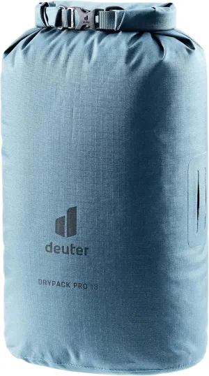 Deuter Drypack Pro 8L, Waterproof 8-Liter Storage Pack Sack for Trekking, Hiking, Bikepacking & Mountain Climbing - Atlantic