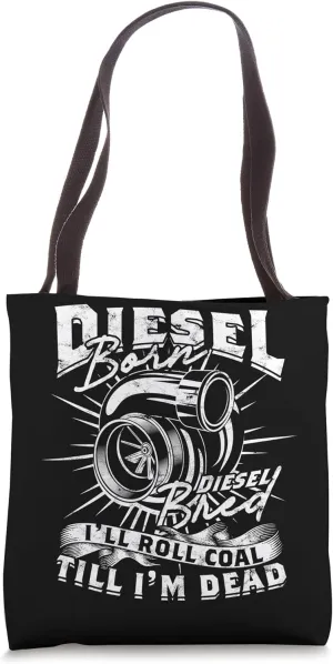 Diesel Rolling Coal Diesel Truck USA Turbo Diesel Roll Coal Tote Bag