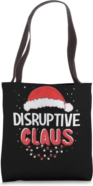 Disruptive Santa Claus Christmas Matching Costume Tote Bag