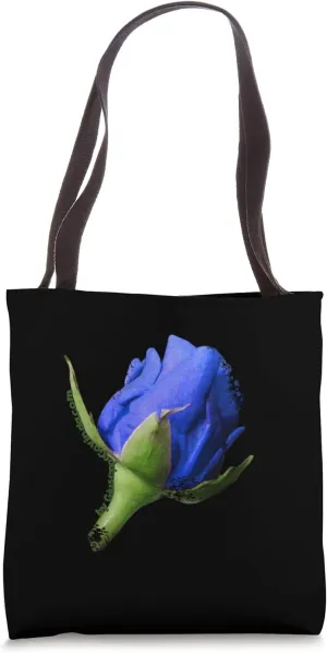 Dissolving Blue Rose Hippie Aesthetic Tote Bag