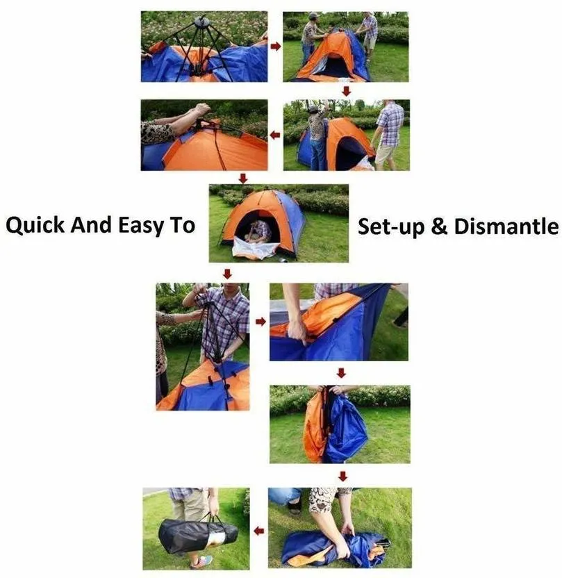 Dome Tent 4 men Double Layer (Waterproof)