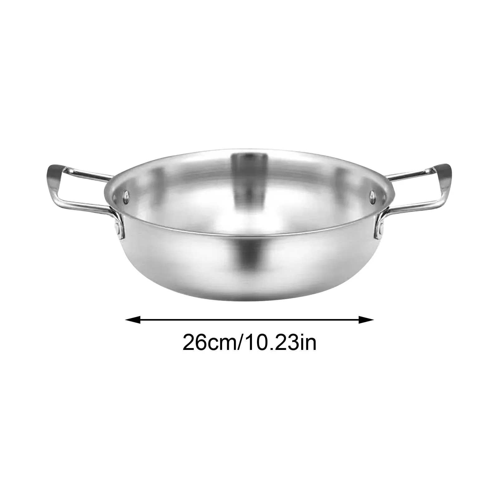 Double-Ear Stainless Steel Seafood Pot