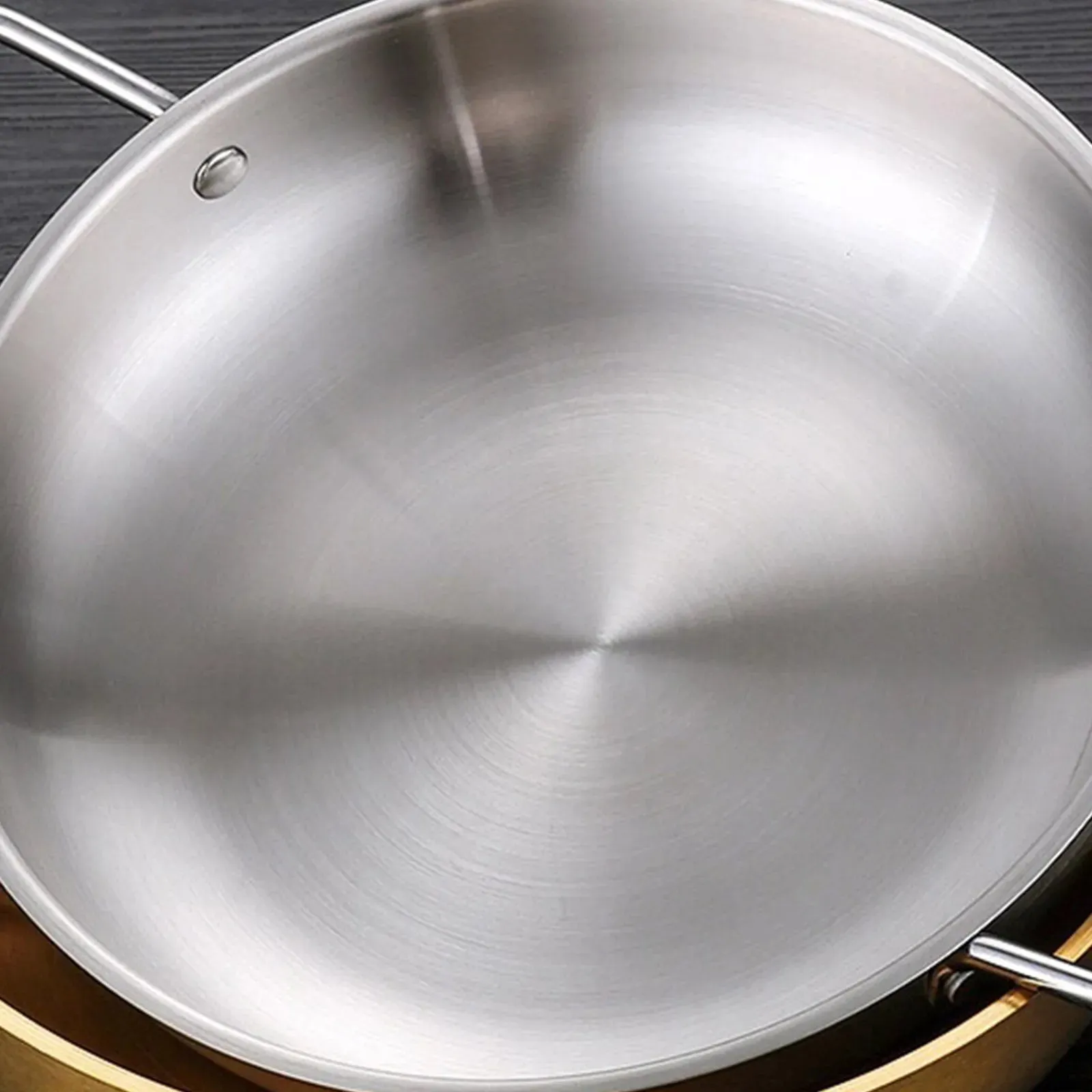Double-Ear Stainless Steel Seafood Pot
