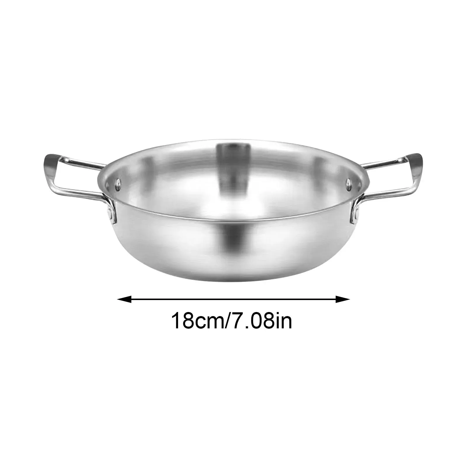 Double-Ear Stainless Steel Seafood Pot