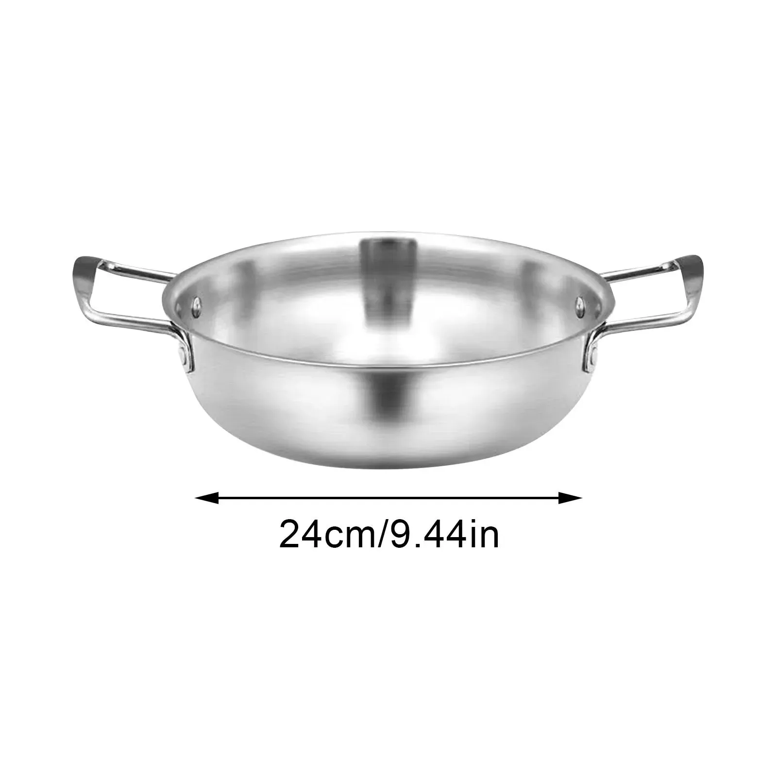 Double-Ear Stainless Steel Seafood Pot