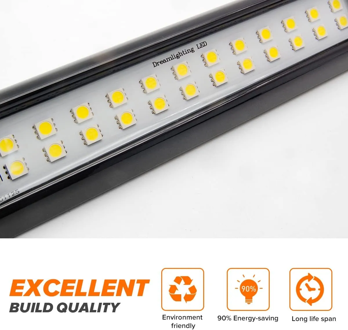 Dream lighting 12V RV Exterior LED Porch Utility Awning Light for Camper Trailer Boat 350LM Cool White 9.84inch