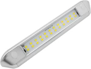 Dream lighting RV Exterior Light Fixture LED Waterproof Porch Awning Light 12V Camping Light Strip 10inch Cool White, Silver Shell
