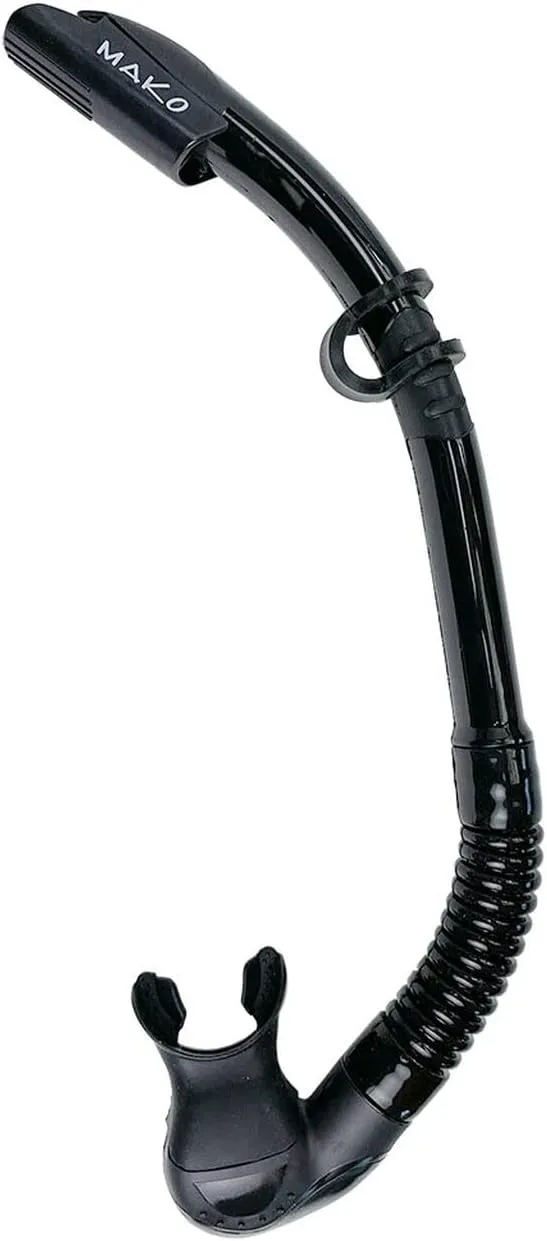 Dry Tech Purge Snorkel for Freedivers and Scuba Divers | Easy to Clear | Includes Splash Guard, Purge Valve, and Flex Tube