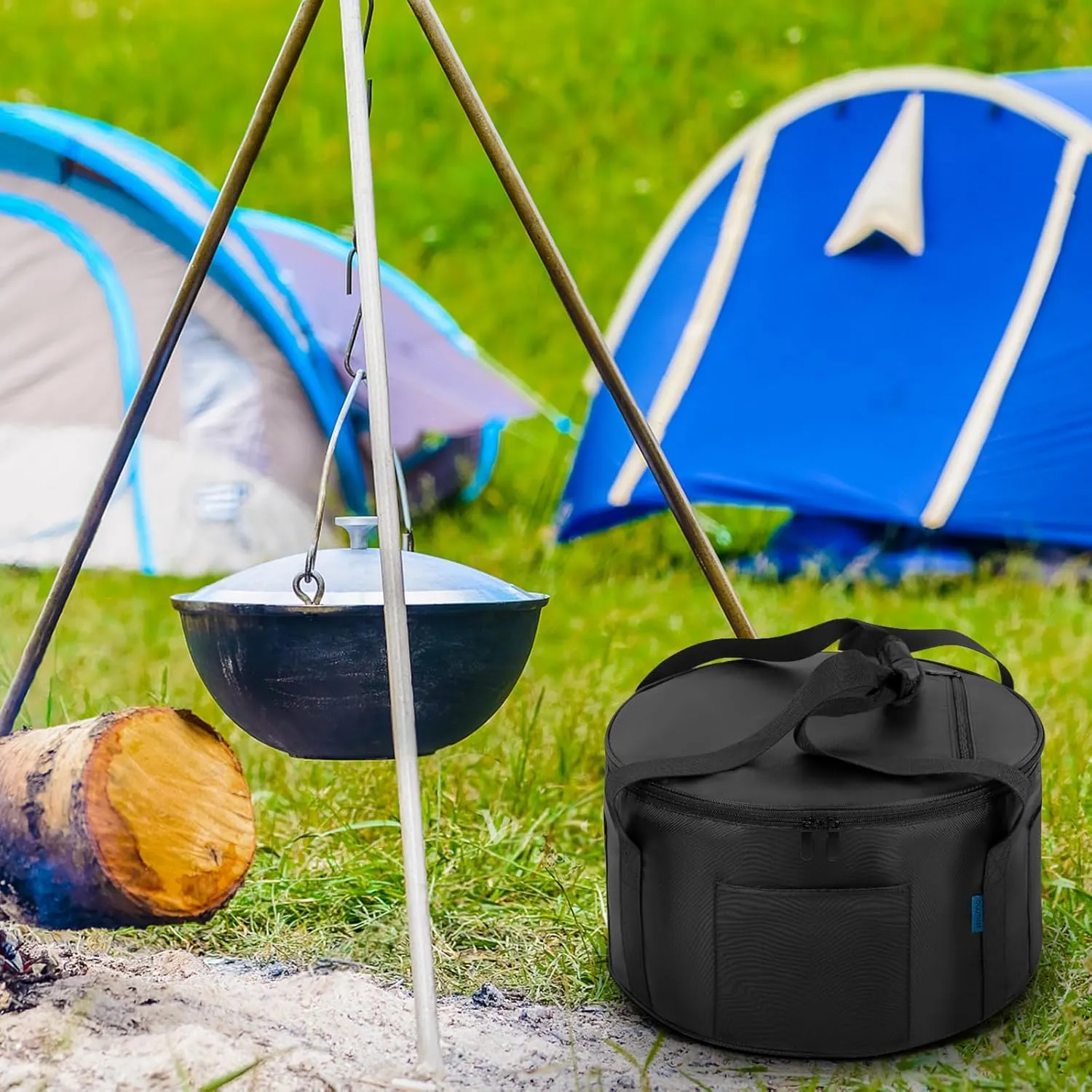Dutch Oven Bag for 14 Inch Dutch Oven, Dutch Oven Carry Bag with Extra Pockets