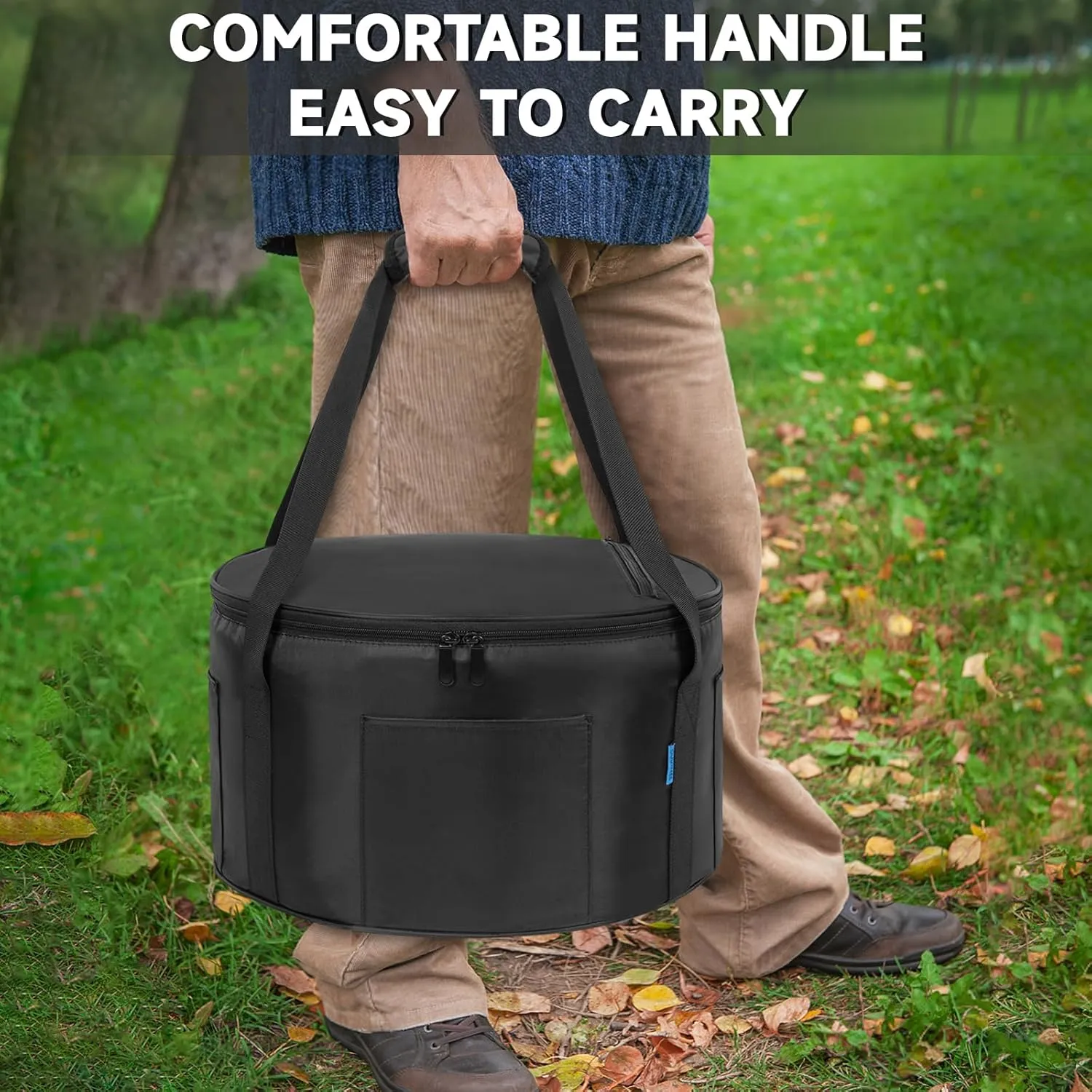 Dutch Oven Bag for 14 Inch Dutch Oven, Dutch Oven Carry Bag with Extra Pockets