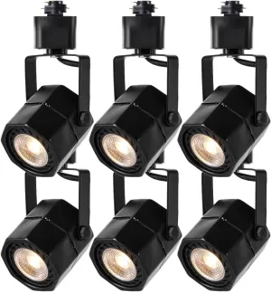 EAGLOD 10W LED Track Lighting Heads,Dimmable LED Track Light Heads H Type Track Lights Fixtures for Accent Task Wall Kitchen,Retail, Grocery, 36° 6 Pack(3000K Warm White)