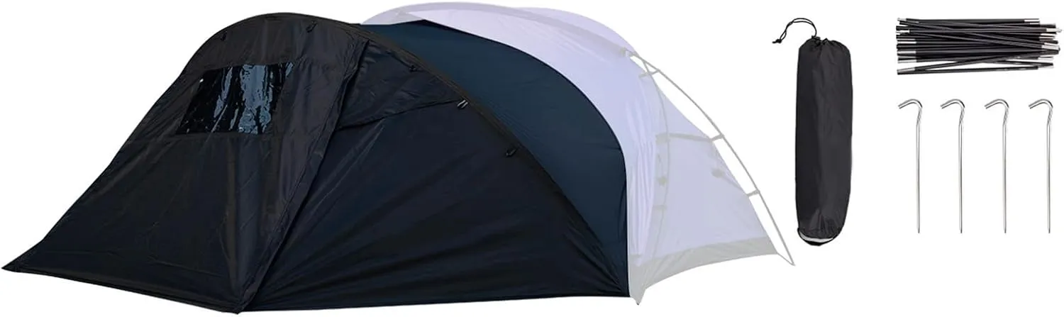 Easy to Setups Outdoor Camping Tent Extended Front for Family Camping Beach with Frame and Strong Ventilation