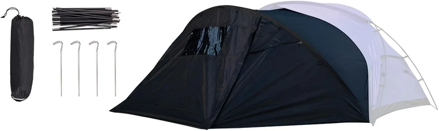 Easy to Setups Outdoor Camping Tent Extended Front for Family Camping Beach with Frame and Strong Ventilation