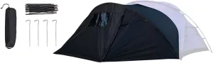 Easy to Setups Outdoor Camping Tent Extended Front for Family Camping Beach with Frame and Strong Ventilation