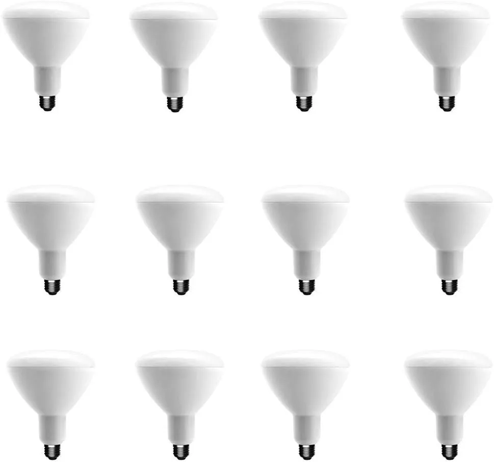 EcoSmart 75-Watt Equivalent (Uses 12.5W) BR40 Dimmable LED Bulb 2700K Soft White (Pack of 12)