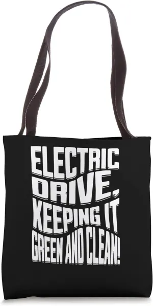 Electric Car Vehicle Energy Hybrid Electro Drive electric Tote Bag