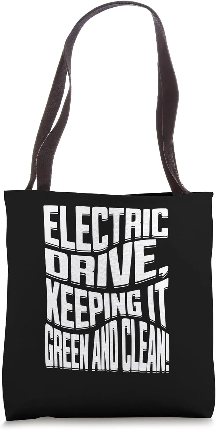Electric Car Vehicle Energy Hybrid Electro Drive electric Tote Bag