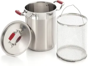 ExcelSteel Stainless Steel Vegetable Cooker, 4-1/4 Quantity, Pot