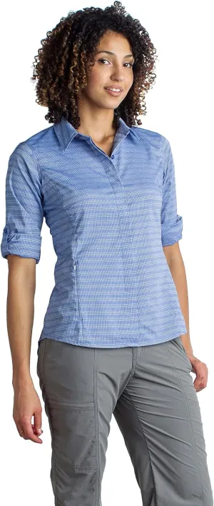 ExOfficio Women's Ventana Stripe Casual Long-Sleeve Shirt