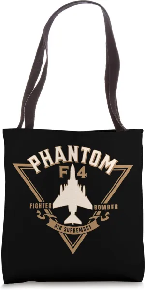 F-4 Jet Military Aircraft Tote Bag