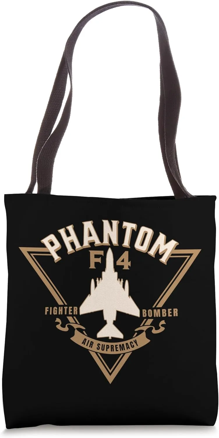 F-4 Jet Military Aircraft Tote Bag