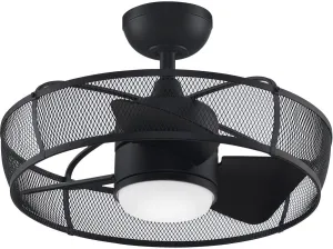 Fanimation FP8519BL Henry Fan-Light Kit, Black 14.33x22.09x22.09