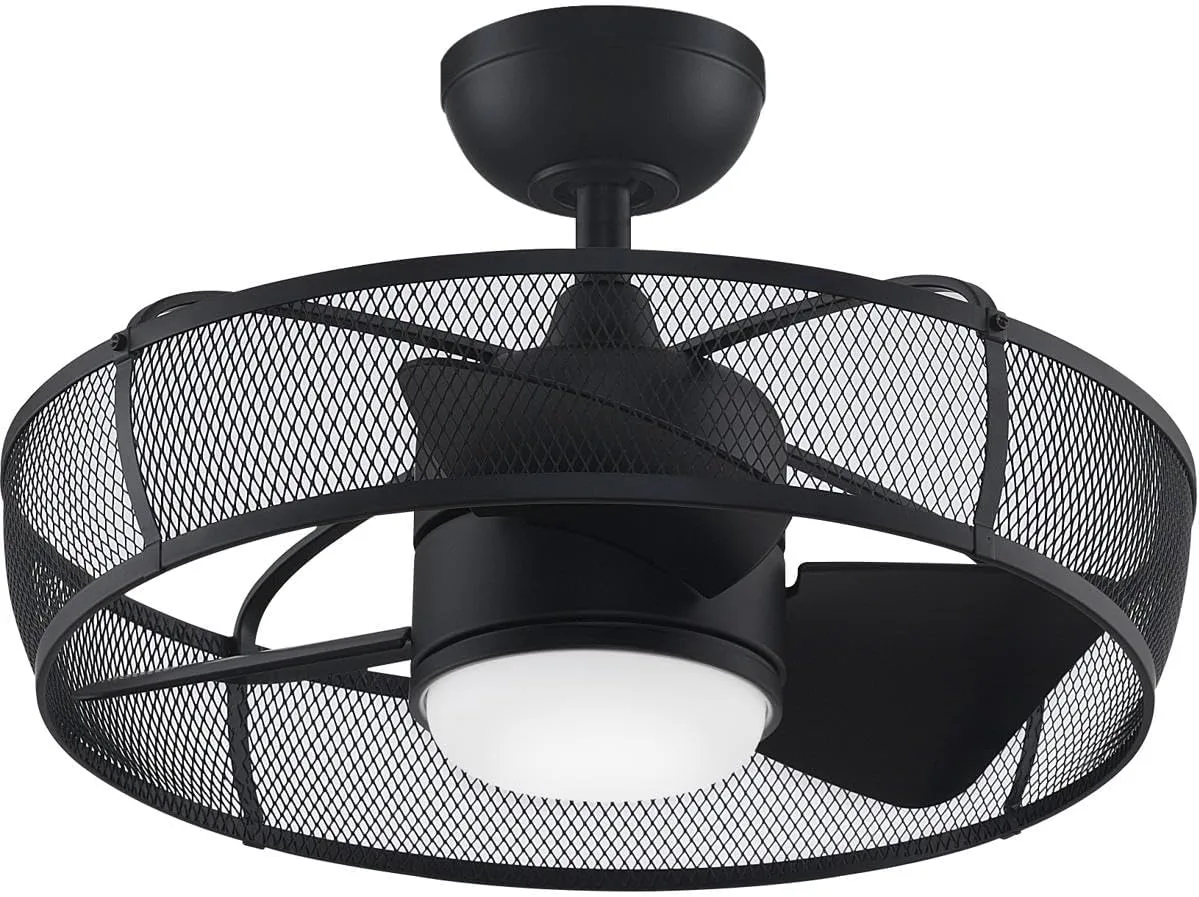 Fanimation FP8519BL Henry Fan-Light Kit, Black 14.33x22.09x22.09
