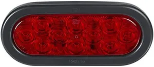Federal Signal 607105-04SB SignalTech Red 6" Oval LED Light Kit (LED Stop/Tail/Turn Light)