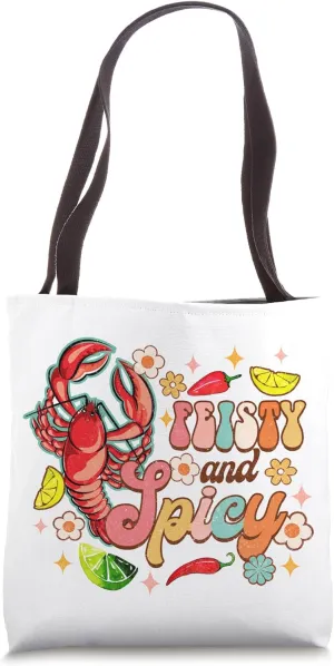 Feisty & Spicy Crawfish Boil Crawfish Lover Cajun Groovy Tote Bag