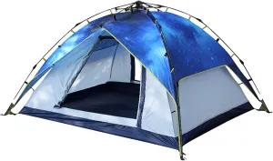 Festival Camping Tent,Starry Automatic Tent,2-4 Person Quick Automatic Instant Beach Tent,Easy to Set up and Package,Multifunctional Outdoor Tent .R