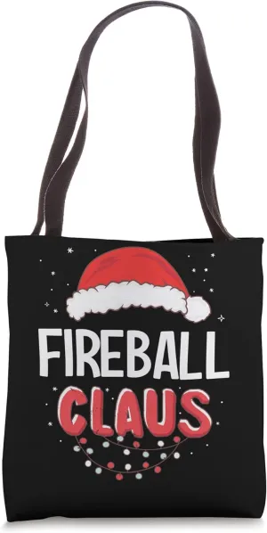 Fireball Santa Claus Christmas Matching Costume Tote Bag