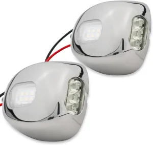 Five Oceans 2-Pack Marine LED Docking Lights, Waterproof IP66, Front & Side Lights for Pontoons, Fishing & Sport Boats, Daycruisers & Sportyachts - FO4600-M2