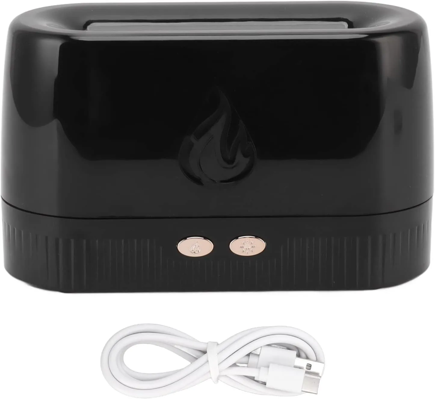 Flame Aroma Humidifier USB Powered Ultrasonic 200ML Power Failure Protection Simulation 3D Flame Oil Aroma Diffuser 5V