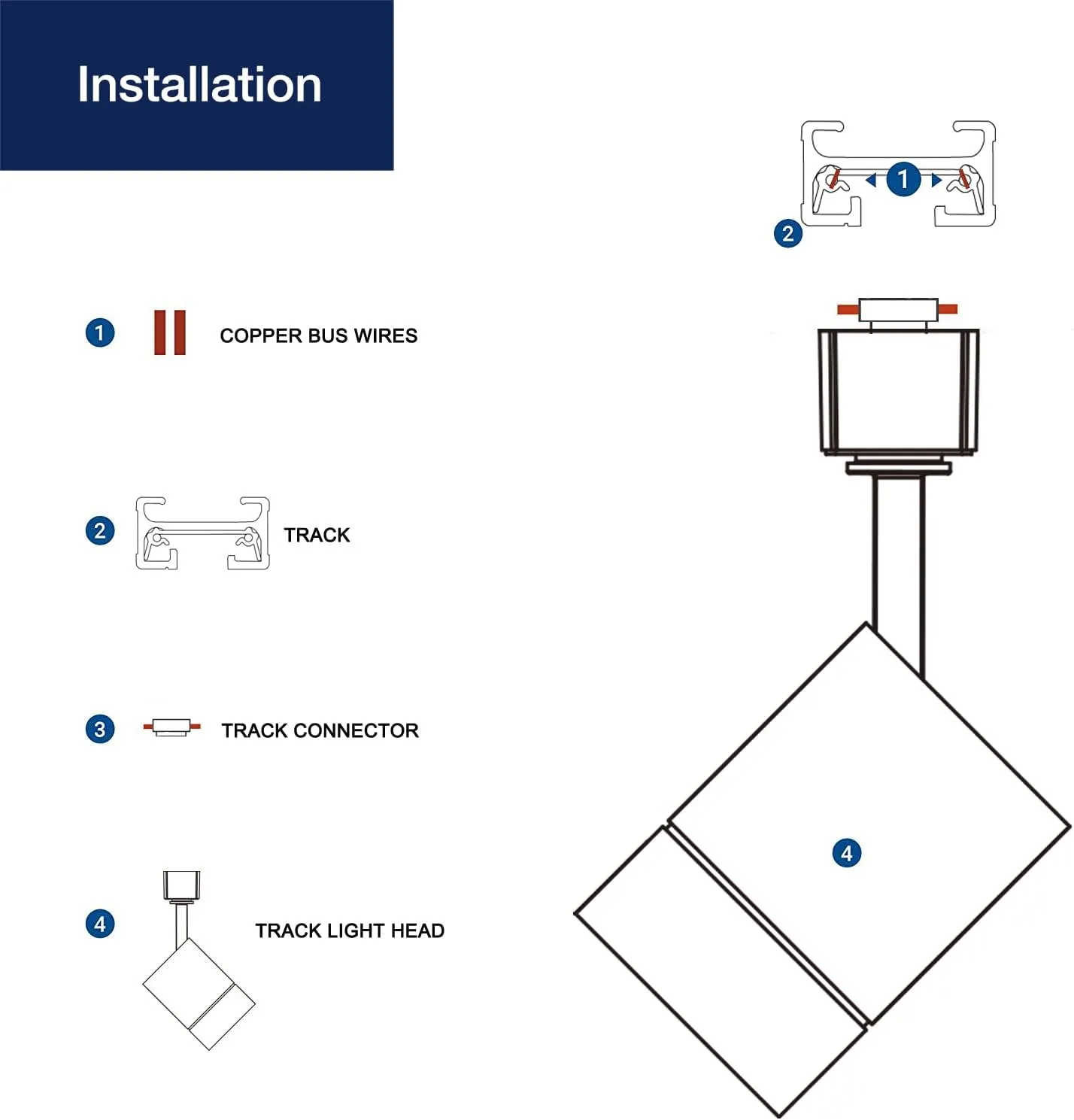 FLSNT LED Track Lighting Heads for Juno Track, 75W Equivalent Dimmable LED Track Light Heads, 12W 24° LED Spotlight Light, CRI90, 800LM, 3000K Soft White, White, 6 Pack